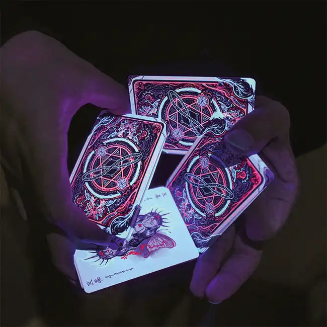 Glowing Poker Cards