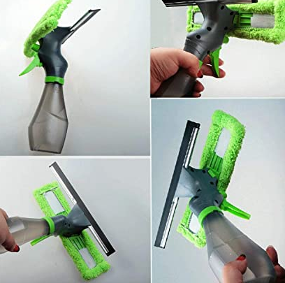 3 in 1 Glass Cleaner with Spray Bottle