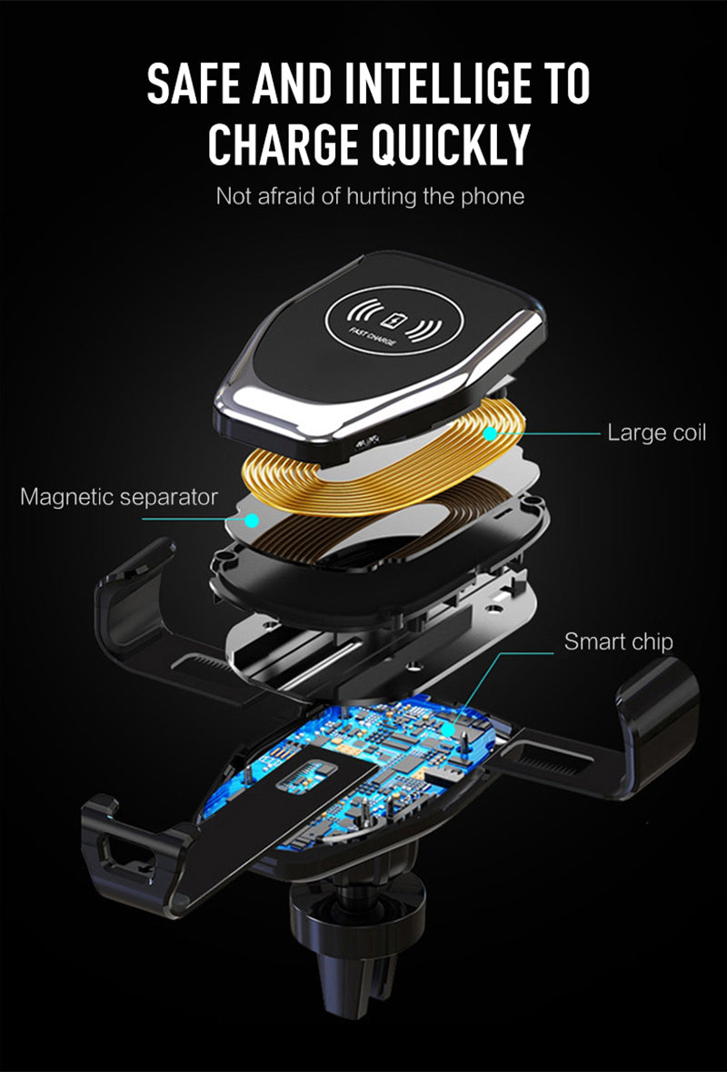 Wireless Fast Charger with Intelligent Infrared Sensor