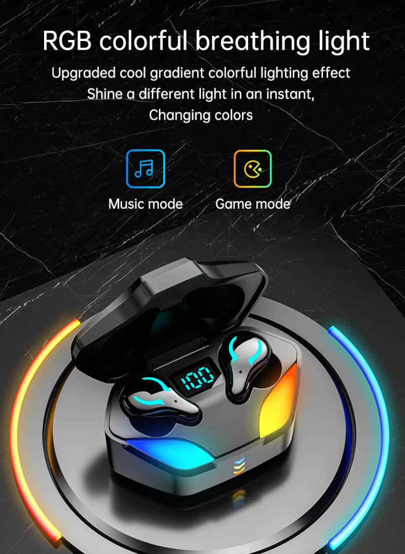 TWS Wireless Gaming Earphone With Noise Reduction & E-Sport Mode