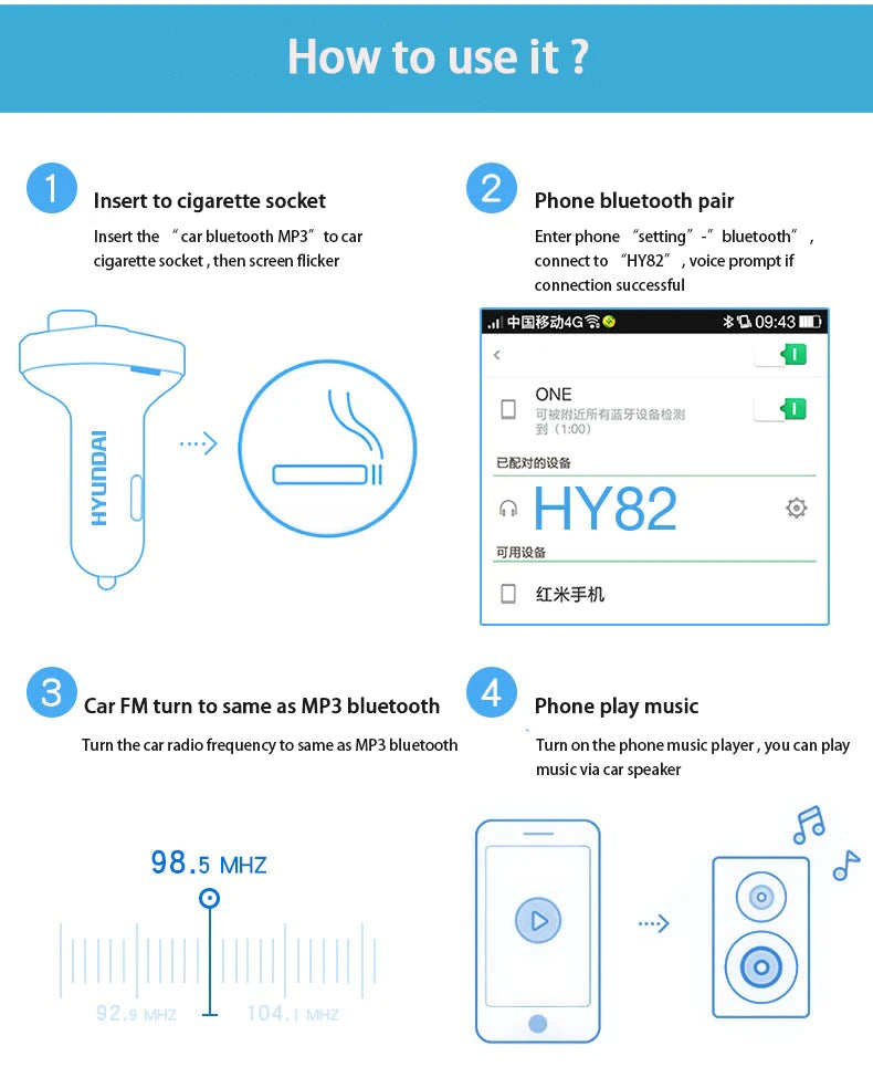Wireless Car MP3 Audio Player Kit
