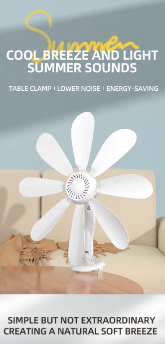 3-in-1 Detachable Clip-On Table Fan