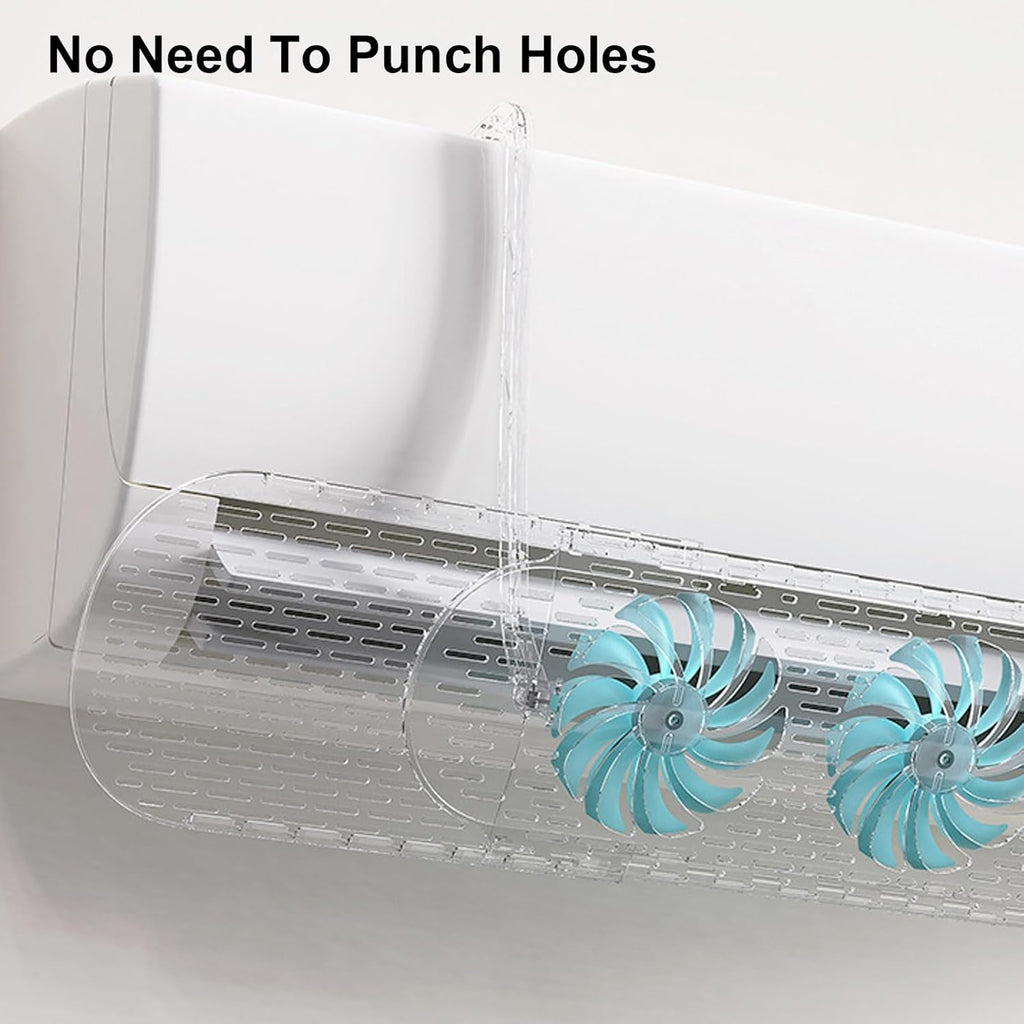 Transparent Adjustable AC Air Deflector