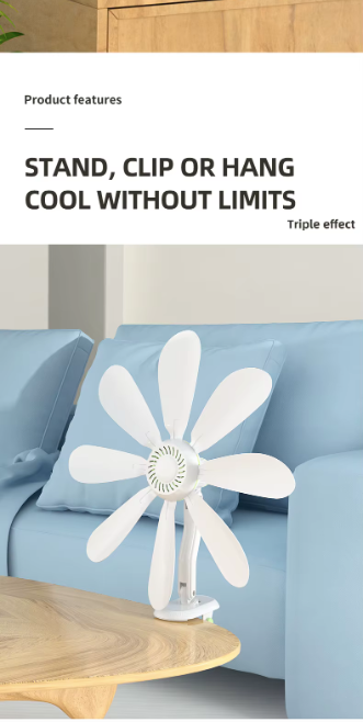 3-in-1 Detachable Clip-On Table Fan