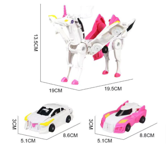 New 2 In 1 Instant Deformation Unicorn Cars