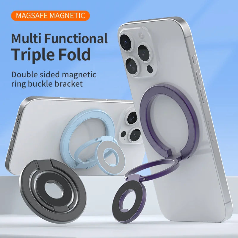 Magnetic Foldable Phone Ring Holder