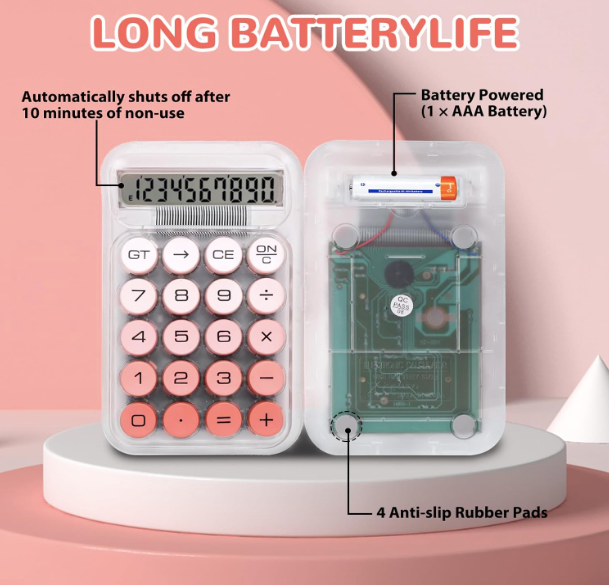 Transparent Pastel Calculator