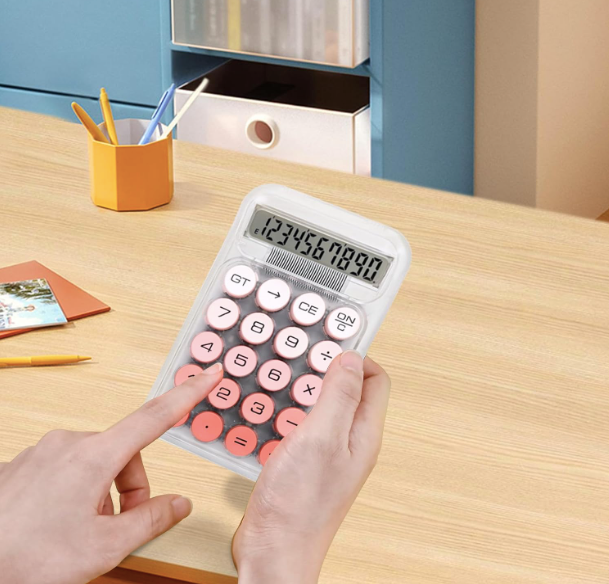 Transparent Pastel Calculator