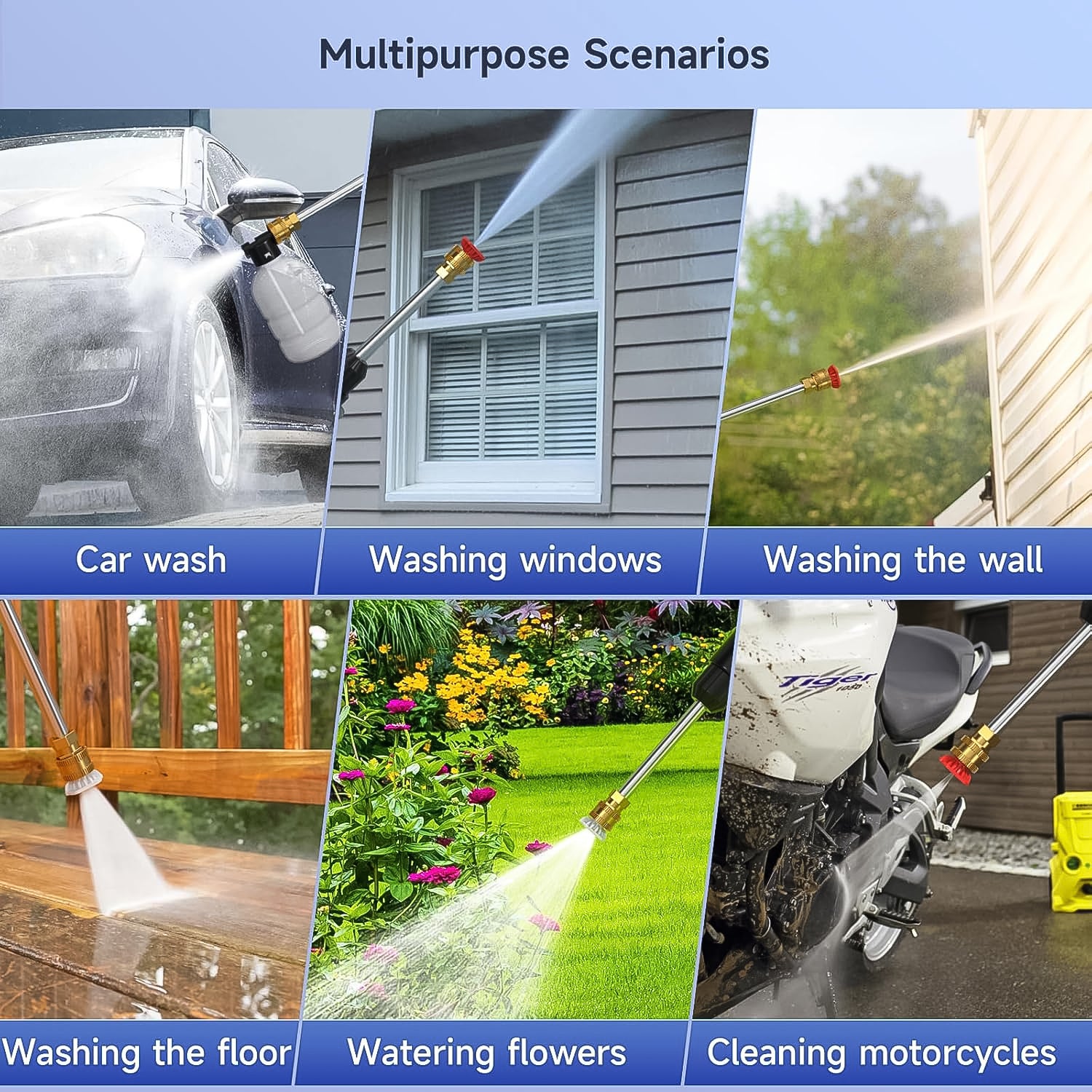 Car Washer Gun Wireless High Pressure Washer Water Spray Gun (48v  With Small Box  Small Adaptor  1 Set)