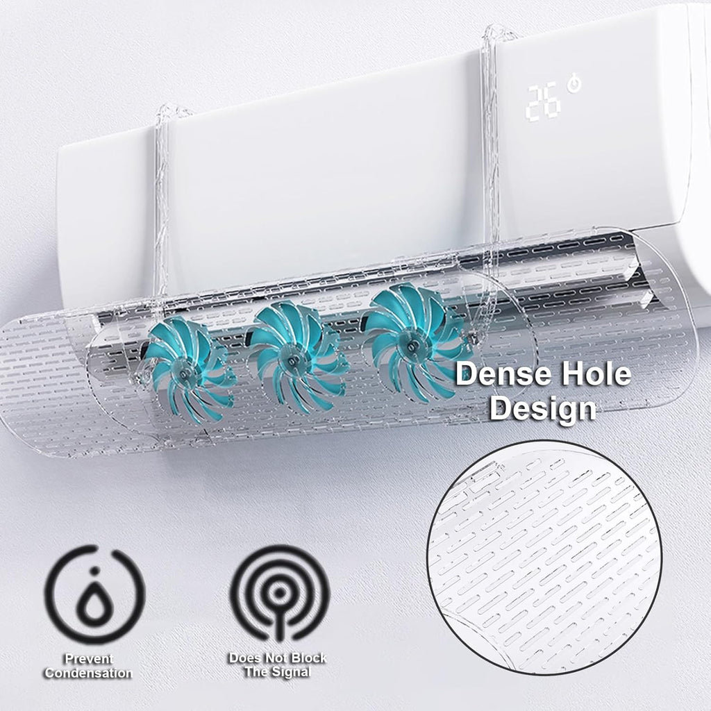 Transparent Adjustable AC Air Deflector