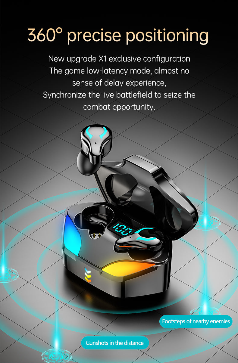 TWS Wireless Gaming Earphone With Noise Reduction & E-Sport Mode