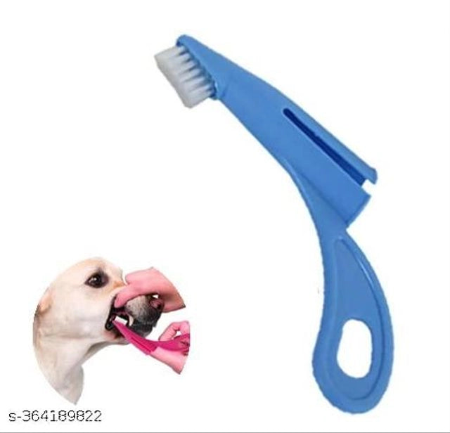 ABS Plastic Dog Soft Toothbrush (Multicolor)