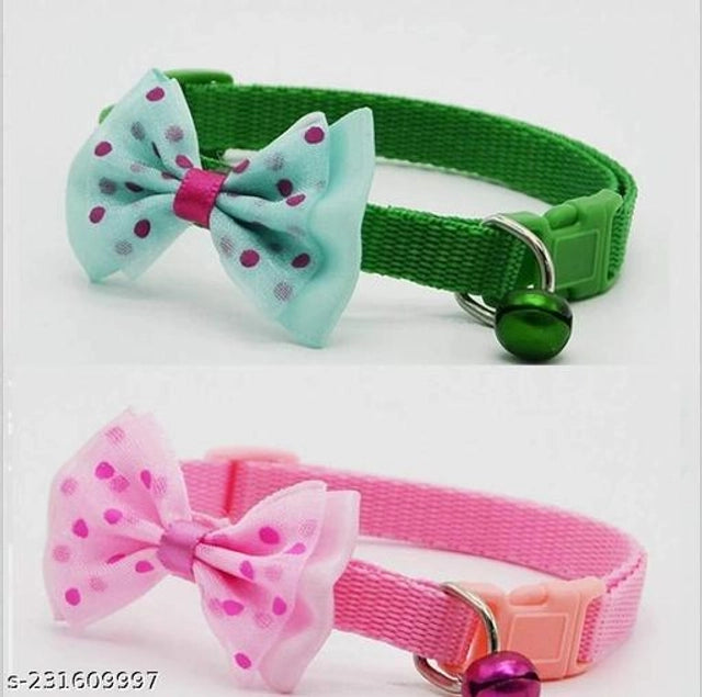 ABS Plastic Coller Belt for Pet (Multicolor, Pack of 2)