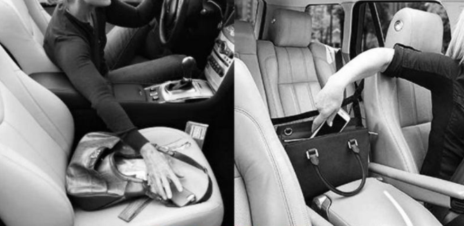 Multifunctional Handbag Holder Car Back Seat Organizer Bag