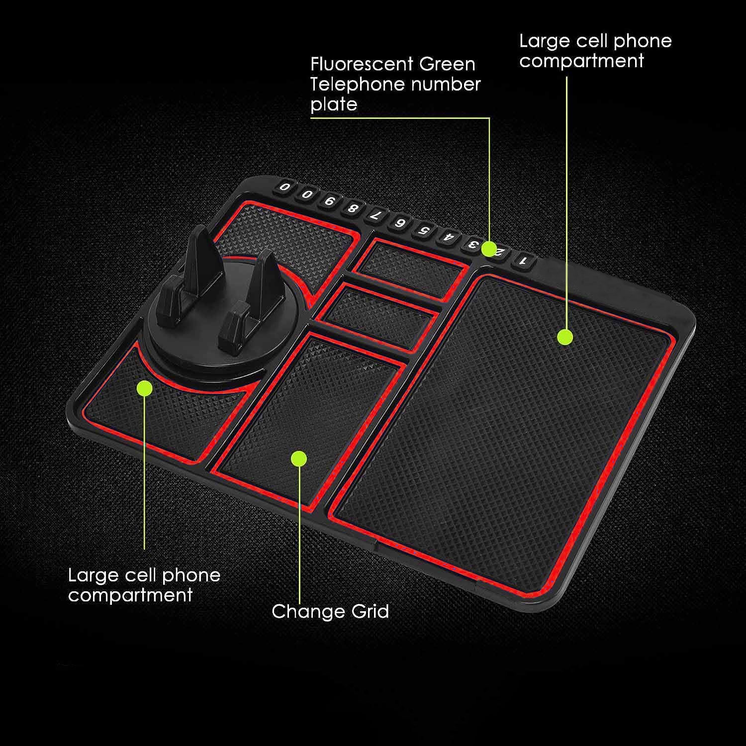 Car Dashboard Mat  Mobile Phone Holder Mount